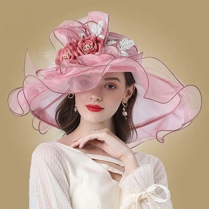 Chapeau de cérémonie femme - Rose - M (56 - 58cm) | La boutique du chapeau
