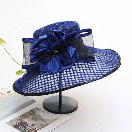 Chapeau de cérémonie pour femme - Bleu - M (56 - 58cm) | La boutique du chapeau