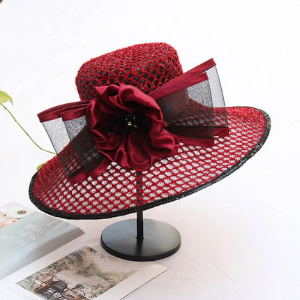 Chapeau de cérémonie pour femme - Bordeaux - M (56 - 58cm) | La boutique du chapeau