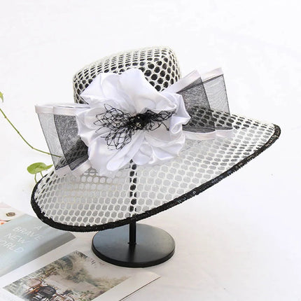 Chapeau de cérémonie pour femme - Blanc - M (56 - 58cm) | La boutique du chapeau