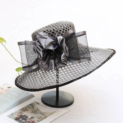 Chapeau de cérémonie pour femme - Gris - M (56 - 58cm) | La boutique du chapeau