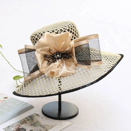 Chapeau de cérémonie pour femme - Camel - M (56 - 58cm) | La boutique du chapeau