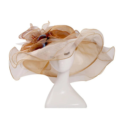 Chapeau de cérémonie femme - Orange- M (56 - 58cm) | La boutique du chapeau