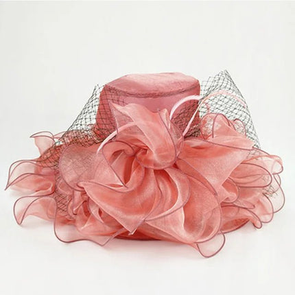 Chapeau de cérémonie minimaliste - Rose foncé - M (56 - 58cm) | La boutique du chapeau