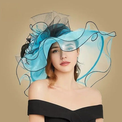 Chapeau de cérémonie original - Bleu - M (56 - 58cm) | La boutique du chapeau