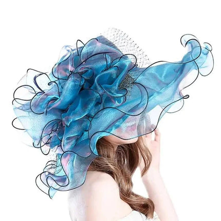 Chapeau de cérémonie femme - Bleu - M (56 - 58cm) | La boutique du chapeau