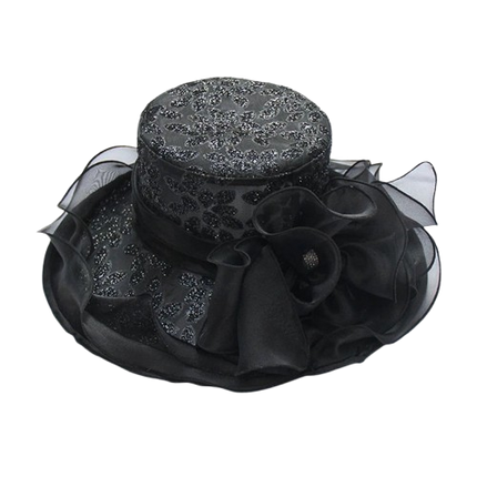 Chapeau de cérémonie pour femme - Noir - M (56 - 58cm) | La boutique du chapeau