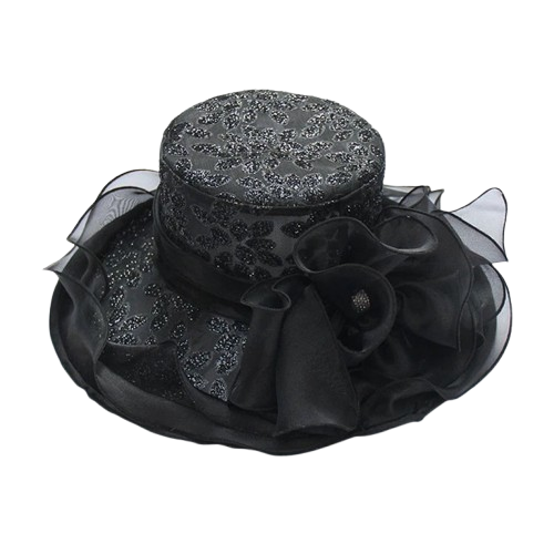 Chapeau de cérémonie pour femme - Noir - M (56 - 58cm) | La boutique du chapeau