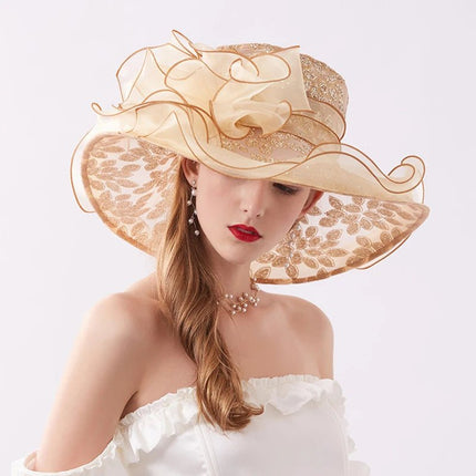 Chapeau de cérémonie pour femme - Kaki - M (56 - 58cm) | La boutique du chapeau