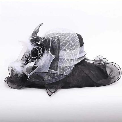 Chapeau de cérémonie - Noir - M (56 - 58cm) | La boutique du chapeau