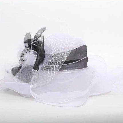 Chapeau de cérémonie - Blanc - M (56 - 58cm) | La boutique du chapeau