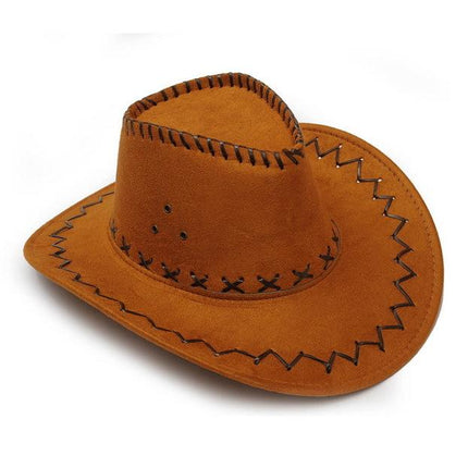 Chapeau de Cowboy en cuir - Café - L (58 - 59cm) | La boutique du chapeau