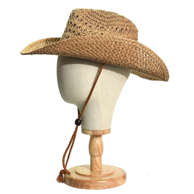 Chapeau de Cowboy en paille souple - Marron - M (56 - 58cm) | La boutique du chapeau