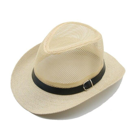Chapeau de Cowboy paille - beige 01 - L (58 - 59cm) | La boutique du chapeau