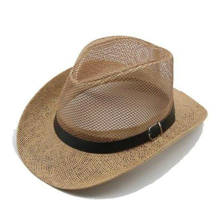 Chapeau de Cowboy paille - khaki 01 - L (58 - 59cm) | La boutique du chapeau