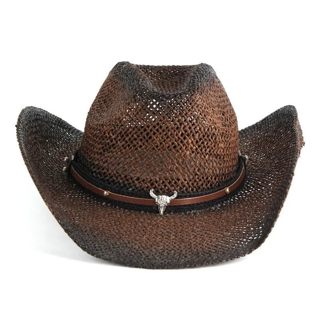 Chapeau de cowboy respirant - Marron - M (56 - 58cm) | La boutique du chapeau