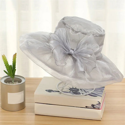 Chapeau de gala femme - Gris - M (56 - 58cm) | La boutique du chapeau