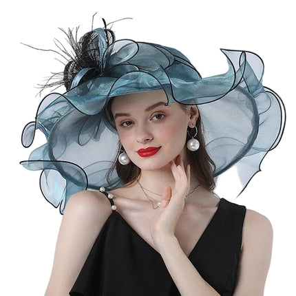 Chapeau de Mariage - turquoise - M (56 - 58cm) | La boutique du chapeau