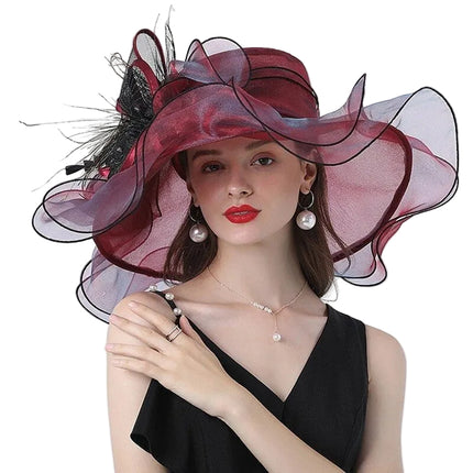 Chapeau de Mariage - Rouge - M (56 - 58cm) | La boutique du chapeau