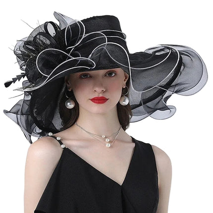 Chapeau de Mariage - Noir - M (56 - 58cm) | La boutique du chapeau