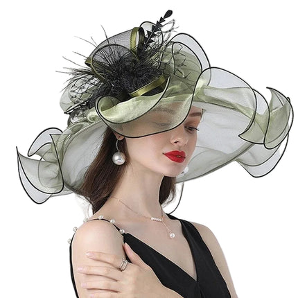 Chapeau de Mariage - Vert - M (56 - 58cm) | La boutique du chapeau
