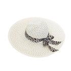 Chapeau de paille ajouré femme - Blanc - M (56 - 58cm) | La boutique du chapeau