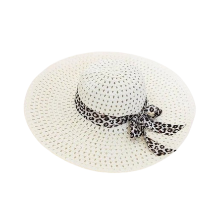 Chapeau de paille ajouré femme - Blanc - M (56 - 58cm) | La boutique du chapeau