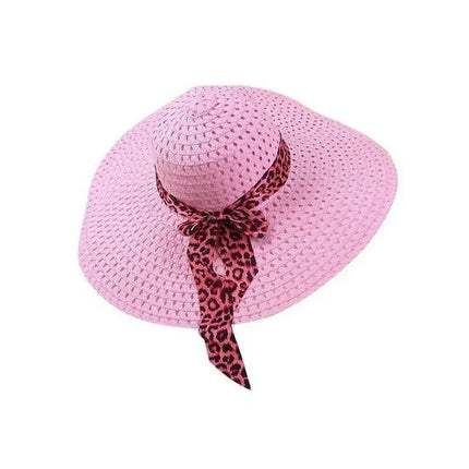 Chapeau de paille ajouré femme - Rose - M (56 - 58cm) | La boutique du chapeau