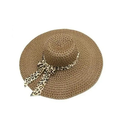 Chapeau de paille ajouré femme - Marron - M (56 - 58cm) | La boutique du chapeau