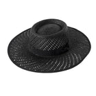 Chapeau de paille avec nœud ruban - Noir - M (56 - 58cm) | La boutique du chapeau