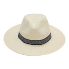 Chapeau de paille d'été - Blanc - M (56 - 58cm) | La boutique du chapeau