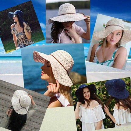 Chapeau de paille et coton - Beige - M (56 - 58cm) | La boutique du chapeau