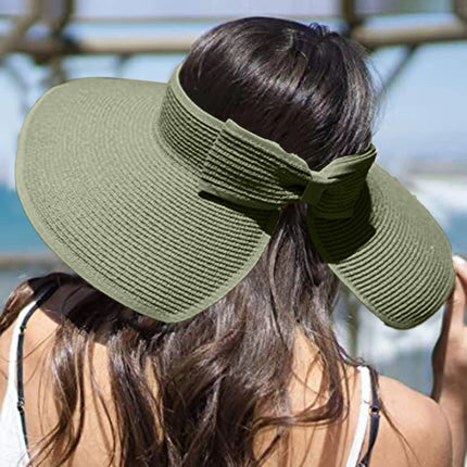 Chapeau de paille été - Vert - Ajustable (du 54 au 59) | La boutique du chapeau