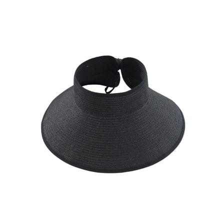 Chapeau de paille été - Noir - Ajustable (du 54 au 59) | La boutique du chapeau