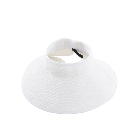 Chapeau de paille été - Blanc - Ajustable (du 54 au 59) | La boutique du chapeau