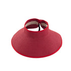Chapeau de paille été - Rouge - Ajustable (du 54 au 59) | La boutique du chapeau