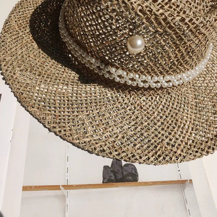 Chapeau de paille Fedora - Beige - M (56 - 58cm) | La boutique du chapeau