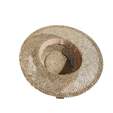 Chapeau de paille Fedora - Beige - M (56 - 58cm) | La boutique du chapeau