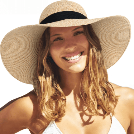 Chapeau de paille femme chic - Beige clair - M (56 - 58cm) | La boutique du chapeau