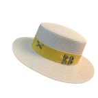 Blanc/jaune / M (56-58cm)