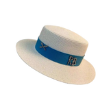 Blanc/bleu / M (56-58cm)