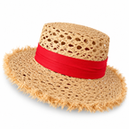 Beige/rouge / M (56-58cm)