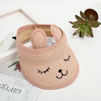 Chapeau de paille pour enfants - Rose - XS (52 - 53cm) | La boutique du chapeau