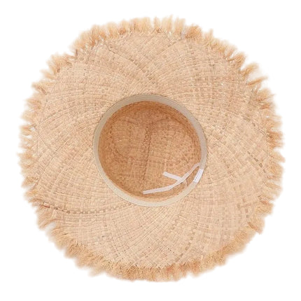 Chapeau de paille raphia - Beige - M (56 - 58cm) | La boutique du chapeau