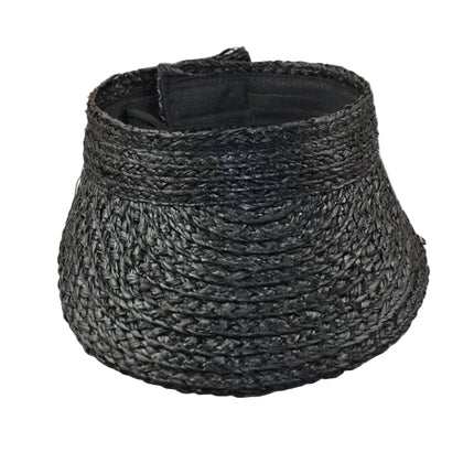 Chapeau de Paille Respirant - Noir - Ajustable (du 54 au 59) | La boutique du chapeau