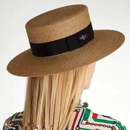 Chapeau de paille rétro - M (56 - 58cm) - | La boutique du chapeau