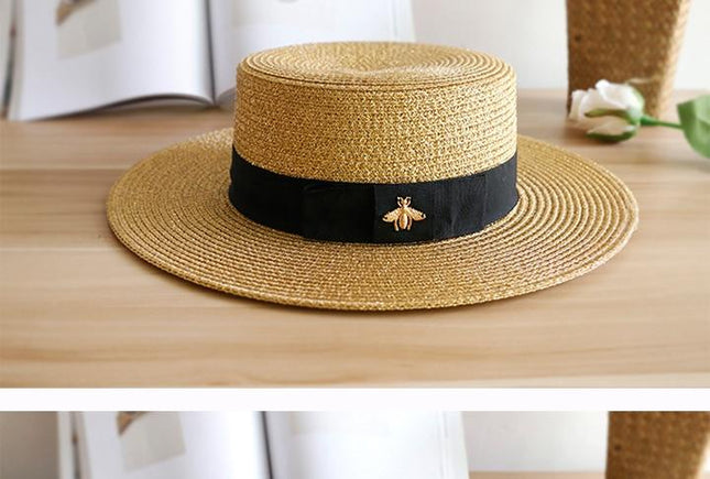 Chapeau de paille rétro - M (56 - 58cm) - | La boutique du chapeau
