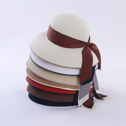 Chapeau de paille rétro français - Crème - M (56 - 58cm) | La boutique du chapeau