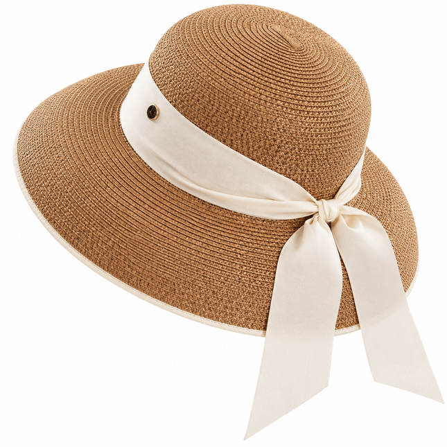 Chapeau de paille rétro français - Kaki - M (56 - 58cm) | La boutique du chapeau