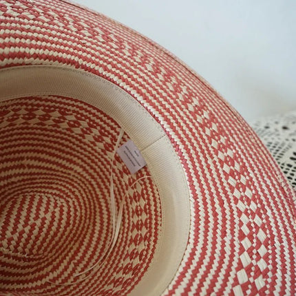 Chapeau de paille rose - Rose - M (56 - 58cm) | La boutique du chapeau
